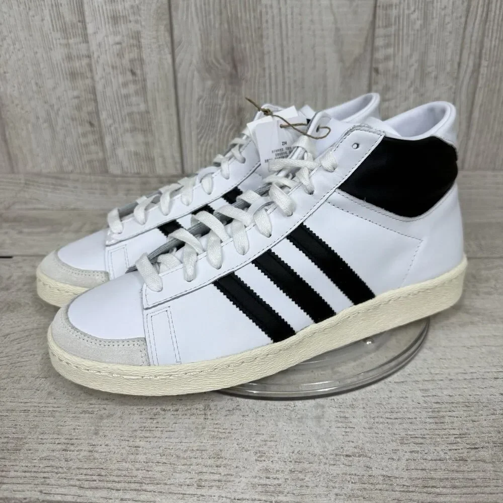 ADIDAS JABBAR HI Men’s Size 10.5 White Black JI3445 Womens Sz 11.5 Basketball